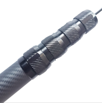 Lightweight Telescopic Poles Machined Carbon Fiber Pipe 10m 15m 45 Feet