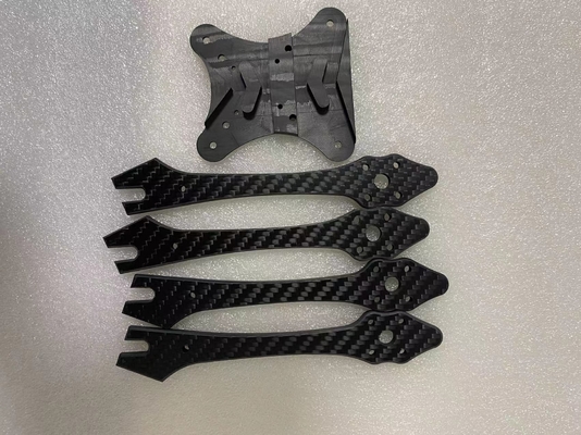 Custom Carbon Fiber UAV Accessories DIY Carving CNC Machining Services Mechanic Parts