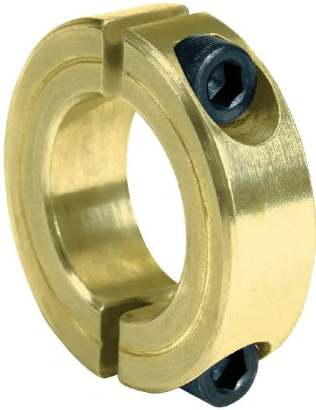 Brass Stainless Steel Two Piece Clamping Collar CNC Machining Parts 0.01mm Tolerance
