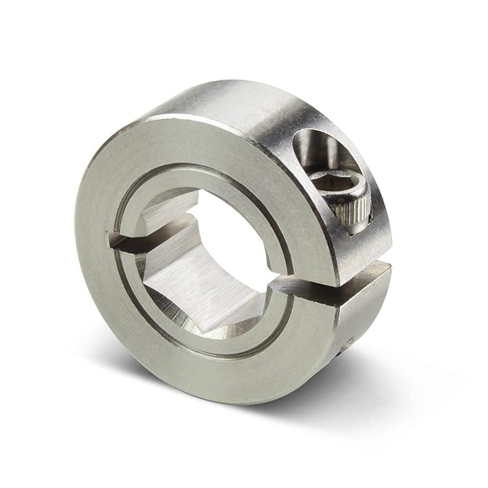 Brass Stainless Steel Two Piece Clamping Collar CNC Machining Parts 0.01mm Tolerance